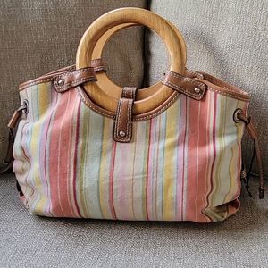 Fossil striped bag